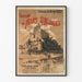Vintage plakat af udflugten til Mont Saint-Michel med Westbanen