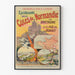 Vintage plakat af udflugter langs Normandiets, Bretagne og Jerseyøens kyster