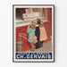 Vintage plakat for dobbeltflødeoste promotion Charles Gervais