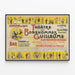 Vintage plakat af Teatret for Bonshommes Guillaume udstilling 1900 — indrammet kunstværk på væggen