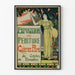 Vintage plakat for maleriudstilling Galeries Poirel