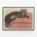 Vintage plakat udstilling dyrekunstnere Internationalt Kunstcirkel — indrammet kunstværk på væggen