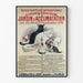 Vintage plakat for international katteudstilling i Jardin d'Acclimatation 1896