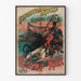 Vintage plakat for den russiske hesteudstilling og etnografiske udstilling 1895