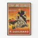 Vintage plakat Udtog af Javel Den Galliske Hane - Kemisk reklame R. Guichard Bordeaux