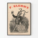Vintage plakat F. Klemm's Bock med antropomorf ged