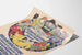 Vintage plakat med kostumer og masker J. Louis Kaiser Basel