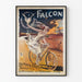 Vintage plakat Falcon - Vægdekoration med gammelt cykel i Art Nouveau-stil