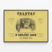 Vintage plakat Falstaff Operette - Klassisk vægdekoration — indrammet kunstværk på væggen