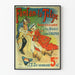 Vintage dekorativ plakat Fanfan-la-Tulipe roman baseret på stykket
