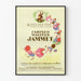 Vintage plakat med maltede meltyper Jammet vægdekoration retro