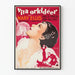 Vintage filmplakat Fatal Lady - Vægdekoration til biografen i retro stil