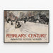 Retro plakat Dekorativ februar århundrede midvinter fiktion — indrammet kunstværk på væggen