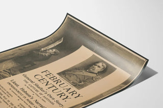 Vintage Plakat Februar - Historisk Vægdekoration