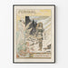 Art Nouveau plakat Fervaal af Vincent d'Indy af Lucien Métivet