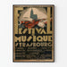 Vintage plakat Festival of Musik Strasbourg 1932