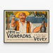 Plakat for Vingårdsfesten 1905 i Vevey - Vintage vægdekoration — indrammet kunstværk på væggen