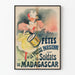 Vintage plakat af Pressefesten i Paris for soldaterne på Madagaskar