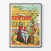 Vintage plakat af teet New Crop Teas i orientalsk stil