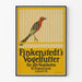 Vintage plakat Finkenstedt's Vogelfutter vægdekoration fugl