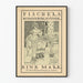 Vintage plakat af Fischer's Romanbibliothek til vægdekoration