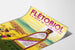 Vintage plakat Flétobiol Vitaminer A B C D fiskeolie af hellefisk