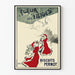 Vintage plakat Blomst af sne, Pernot Rød og Sne