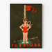 Vintage plakat Fludiose til børneindretning til vægdekoration