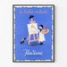 Vintage plakat Flu Diose med livlige farver