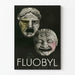 Vintage plakat med teatermasker Fluobyl
