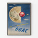 Vintage plakat BOAC Vægdekoration Rejse og Eventyr
