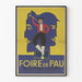 Vintage plakat fra Pau-messen – Retro vægdekoration