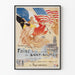 Historisk vægdekoration plakat fra den Franco-amerikanske messe i Saint-Sulpice 1917