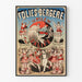 Vintage plakat Folies Bergère La Pile du Calife
