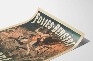 Dekorativ plakat Folies Bergère La Tarentule vintage