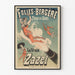 Vintage plakat Folies Bergère Den ægte Zazel vægdekoration