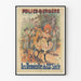 Vintage plakat Folies Bergère De unge kvinder i det 20. århundrede