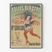 Vintage plakat Folies Bergère Miss Leona Dare hver aften