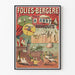 Vintage plakat Folies Bergère R. Abdy og hans papegøjer