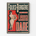 Plakat Folies Bergère Leona Dare vintage vægdekoration