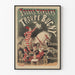 Vintage plakat af Folies Bergère Troupe Bugny med cirkusdyr