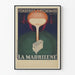 Vintage plakat Fonderies E. Péchenard - La Madrilène kulfy med kul til E