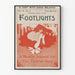 Vintage teaterplakat Footlights Philadelphia 1896