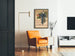 Vintage plakat med elegant vintermode