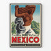 Vintage plakat for turisme i Mexico For the Same Victory