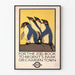 Vintage plakat med pingviner til dyredekoration på væggen