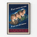 Vintage plakat for kvindelig militær rekruttering til vægdekoration