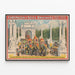 Vintage plakat Forepaugh & Sells Brothers Great Shows - Parades ved Sejrssøjlen — indrammet kunstværk på væggen