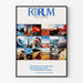 Plakat over USA's kort med ikoniske landskaber - Forum april 1978