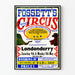 Vintage plakat Fossett's berømte cirkus – Retro vægdekoration